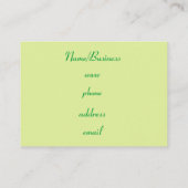 レトロドットビジネスカード 名刺 (裏面)