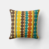 レトロドット垂直ストライプパターン クッション (裏面)