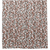 レトロドット シャワーカーテン (正面)