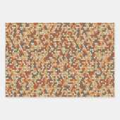 レトロドット ラッピングペーパーシート (正面)