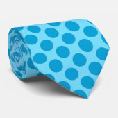 レトロドット – 海青 ネクタイ (ロール)