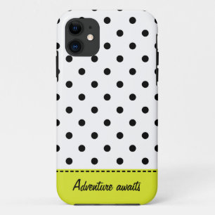 レトロドット – Black&White iPhone 5/5Sケース 11 ケース