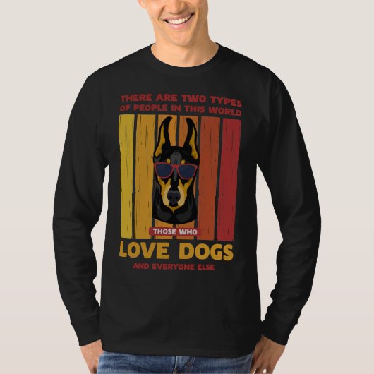 レトロドバーマンツータイプ Tシャツ (正面)
