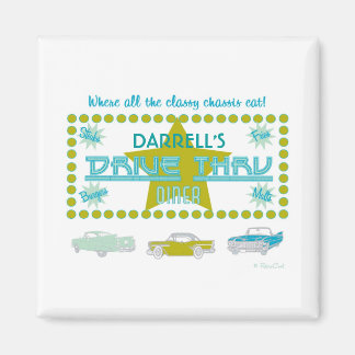 レトロドライブスルーダイナー(grn) マグネット