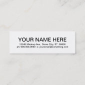 レトロドラマー スキニー名刺 (裏面)