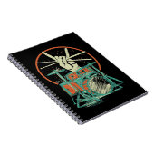 レトロドラムセット音楽ドラマードラムスティック ノートブック (右側)