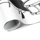 レトロドラム ラッピングペーパー (ロールコーナー)