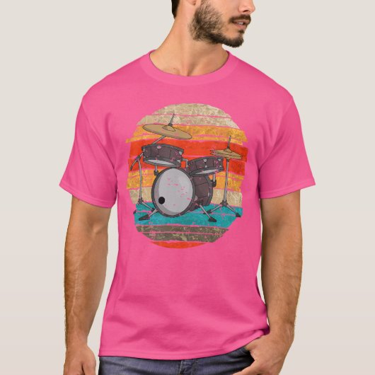 レトロドラム Tシャツ (正面)