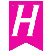 レトロドリー行くぞパーティー!ホットピンク誕生日 バンティングフラッグ (第2の旗)