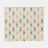 レトロドローンレーシングブランケットギフト フリースブランケット (正面(横))