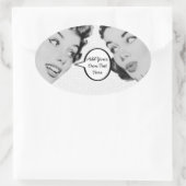 レトロドート 楕円形シール (バッグ)