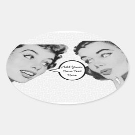 レトロドート 楕円形シール