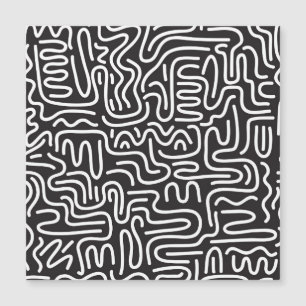 レトロドードル波線:モノクロ