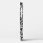 レトロドードル波線：モノクロ Case-Mate iPhoneケース (裏面 / 左)