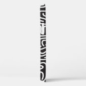 レトロドードル波線：モノクロ Case-Mate iPhoneケース (裏面 / 右)