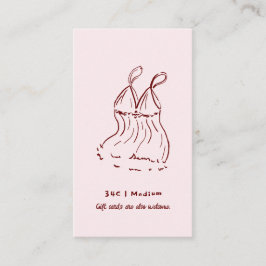 レトロドードル |ランジェリーサイズブライダルシャワー エンクロージャーカード