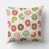 レトロドーナツ型かわいいカラフルスタイル クッション (裏面)