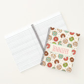 レトロドーナツ型かわいいカラフルスタイル ノートブック (内部)