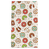 レトロドーナツ柄キュートカラフルスタイル スモールペーパーバッグ (正面)