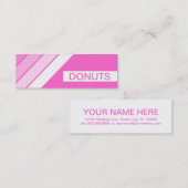 レトロドーナツ スキニー名刺 (正面/裏面)