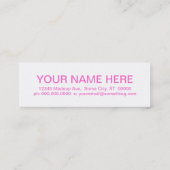 レトロドーナツ スキニー名刺 (裏面)