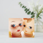 レトロドールズセルフィー結婚発表ポストカード ポストカード (スタンド正面)