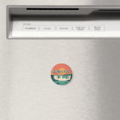 レトロナイアガラの滝日没キーチェーン マグネット (インサイチュ (食洗機))