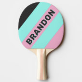 レトロナイトプはっきりしたリストライプズの名前 卓球ラケット (裏面)