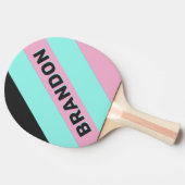 レトロナイトプはっきりしたリストライプズの名前 卓球ラケット (横)