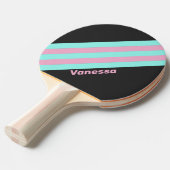 レトロナイトプストライプリズム名 卓球ラケット (正面アングル)