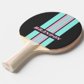 レトロナイトプリズムラリストライプー名 卓球ラケット (正面アングル)