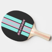 レトロナイトプリズムラリストライプー名 卓球ラケット (横)