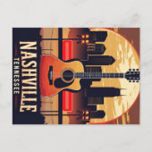 レトロナッシュビルミュージックシティ ポストカード (正面)