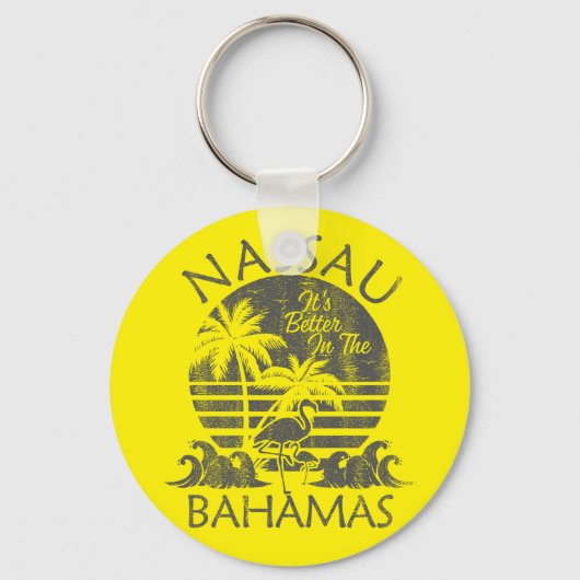 レトロナッソーバハマスバケーションバハマクルーズ キーホルダー (正面)