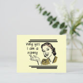 レトロナニーTシャツと贈り物 ポストカード (スタンド正面)