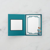 レトロナースピンナップ実在男性結婚ナース サンキューカード (内部)