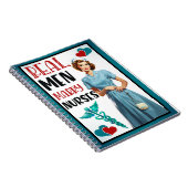 レトロナースピンナップ実在男性結婚ナース ノートブック (右側)