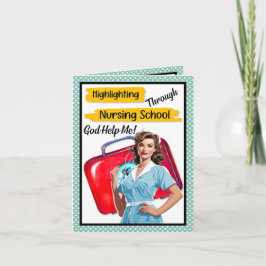 レトロナースピンナップ_看護注意事項 サンキューカード