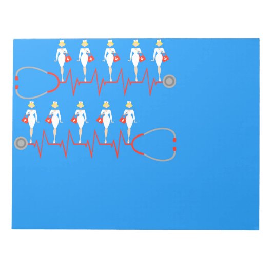 レトロナースメモ帳 ノートパッド (正面)