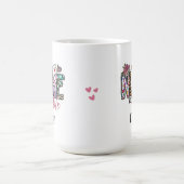 レトロナースライフタイポグラフィパーソナライズMAG コーヒーマグカップ (中央)