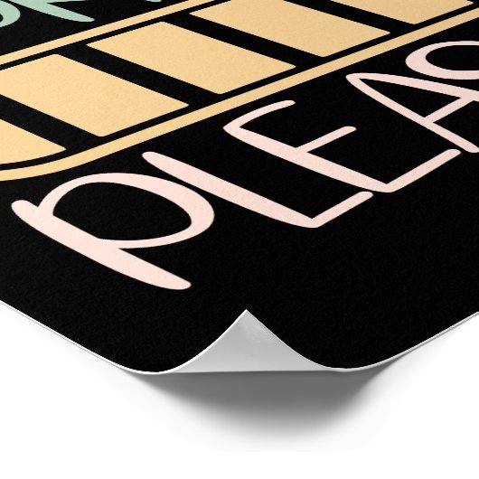 レトロナース中お待ちください ポスター (角)