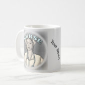 レトロナース コーヒーマグカップ (正面左)