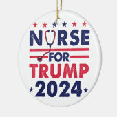 レトロナースTrump 2024アメリカ星Flag Str セラミックオーナメント (左)