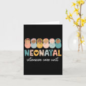 レトロニクナースシャツネオナタル気にインテンシブルユニー カード (黄色い花)