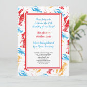 レトロニューイングランドロブスターベイクパーティー 招待状 (スタンド正面)