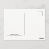 レトロニューイングランド村クリスマスポストカード ポストカード (裏面)