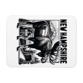 レトロニューハンプシャー マグネット (横)