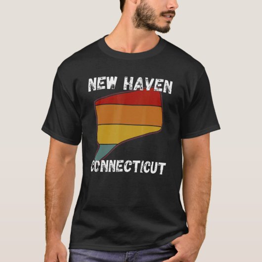 レトロニューヘブンコネチカット服 Tシャツ (正面)