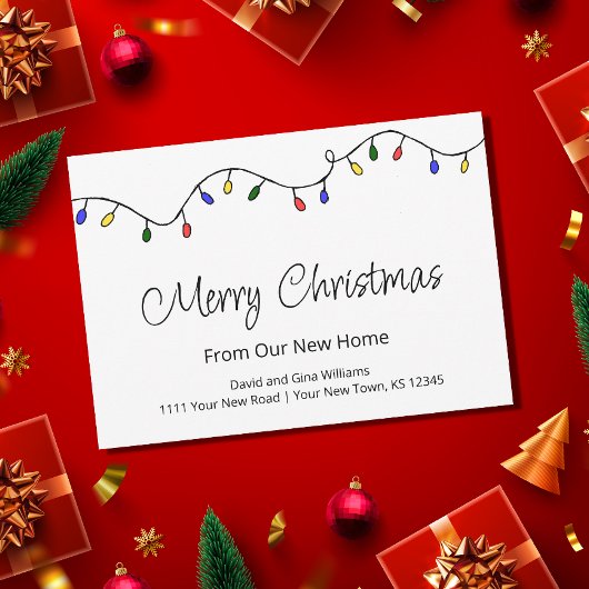 レトロニューホームクリスマスライトムービング 案内状