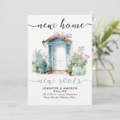 レトロニューホームルーツウォーターカラーハウスカリフォル 案内状 (スタンド正面)